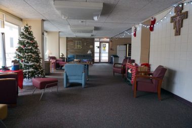 Trinity hall christmas lobby